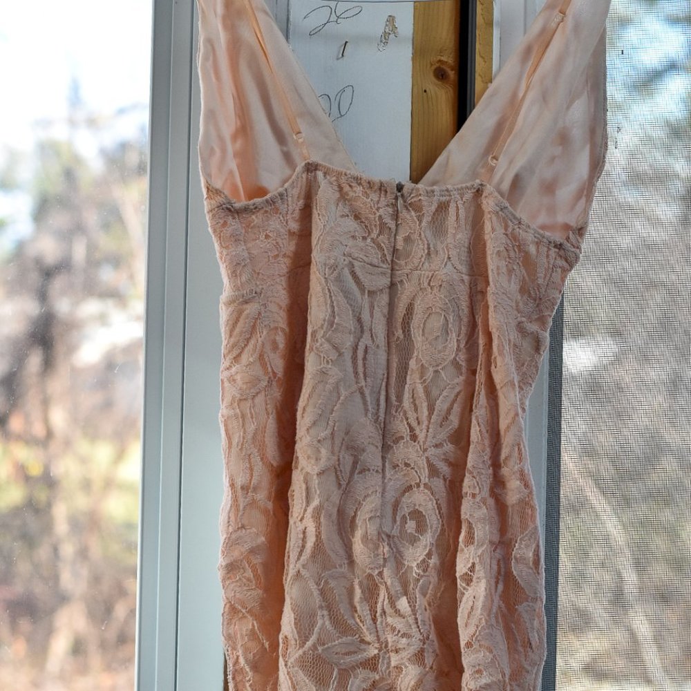 Nasty Gal Little By Little Lace Blush Mini Dress - Picture 7 of 8